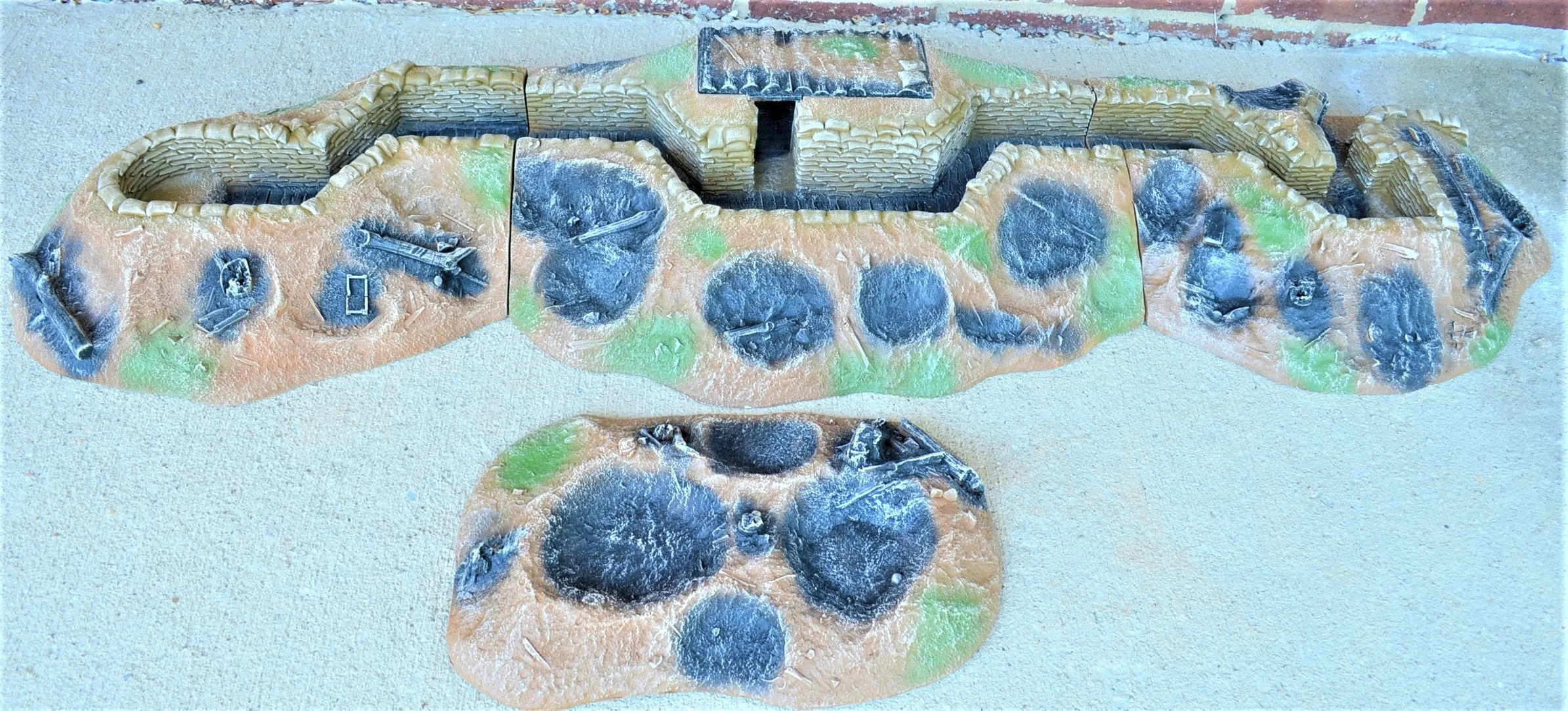 Atherton Scenics Painted WWII WWI Trench Right Side