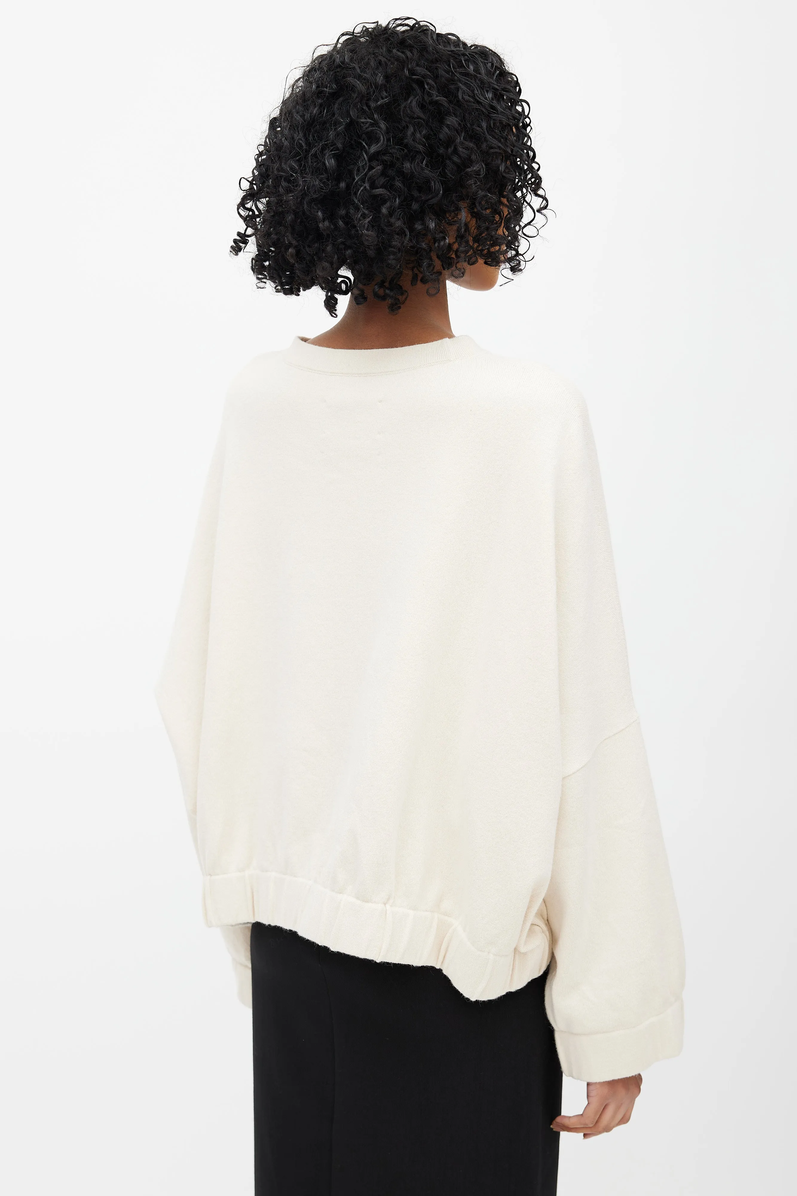 Beige Knit Crewneck