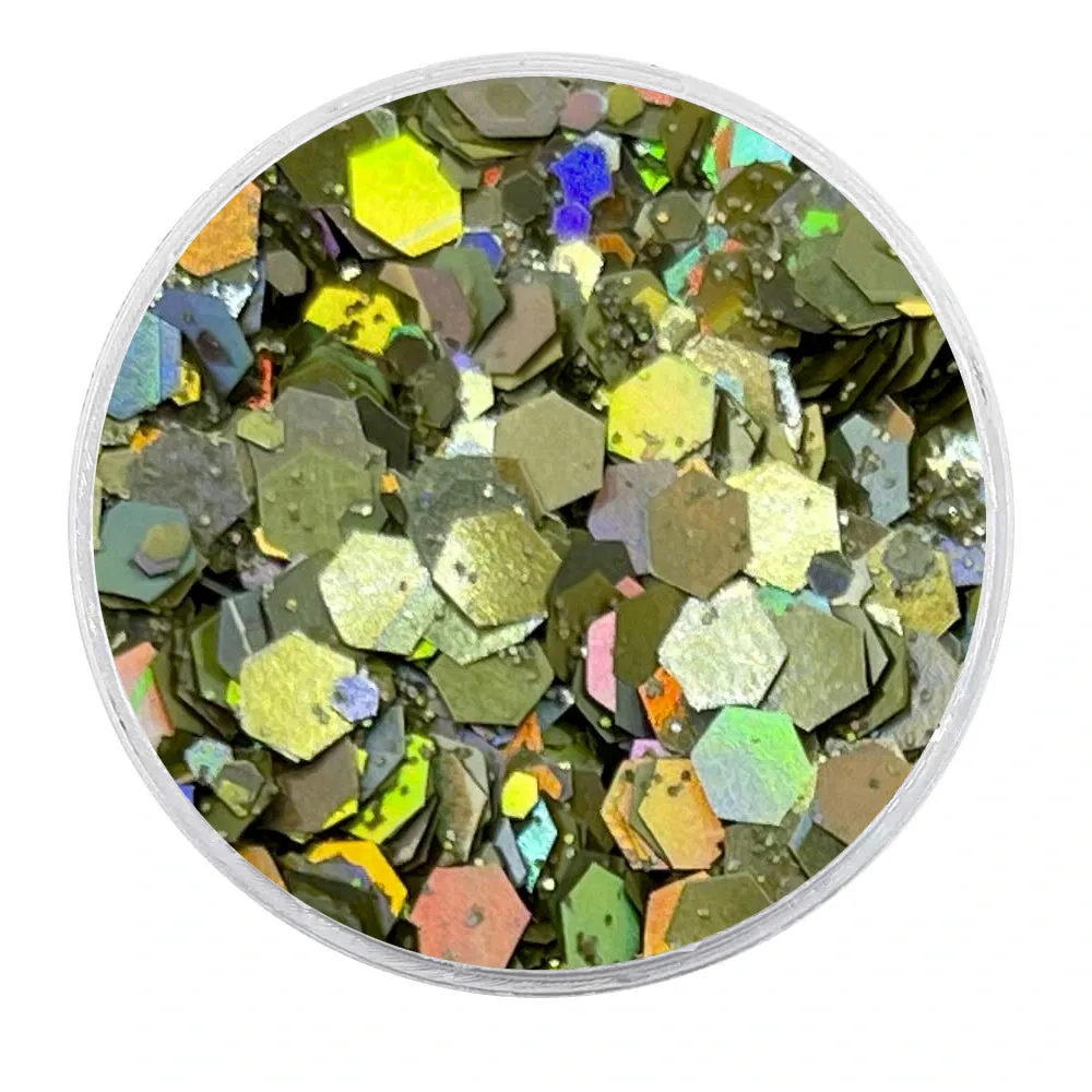 Biodegradable Holographic Champagne Glitter - Festival Glitter Mix (BioChampagne)
