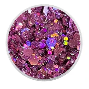 Biodegradable Holographic Pinky Purple Glitter - Festival Glitter Mix (BioPurps)