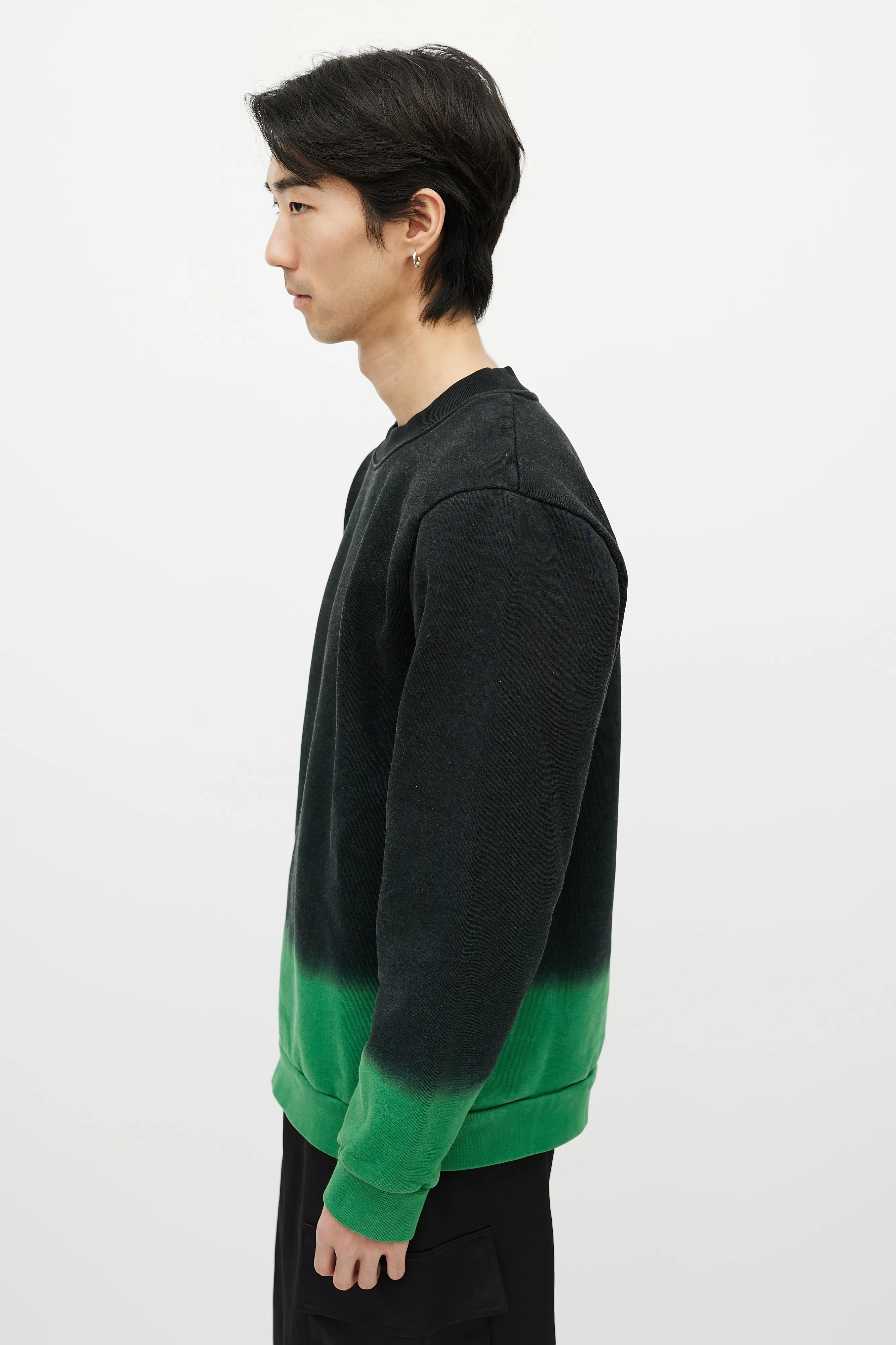 Black & Green Gradient Sweatshirt