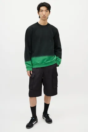 Black & Green Gradient Sweatshirt