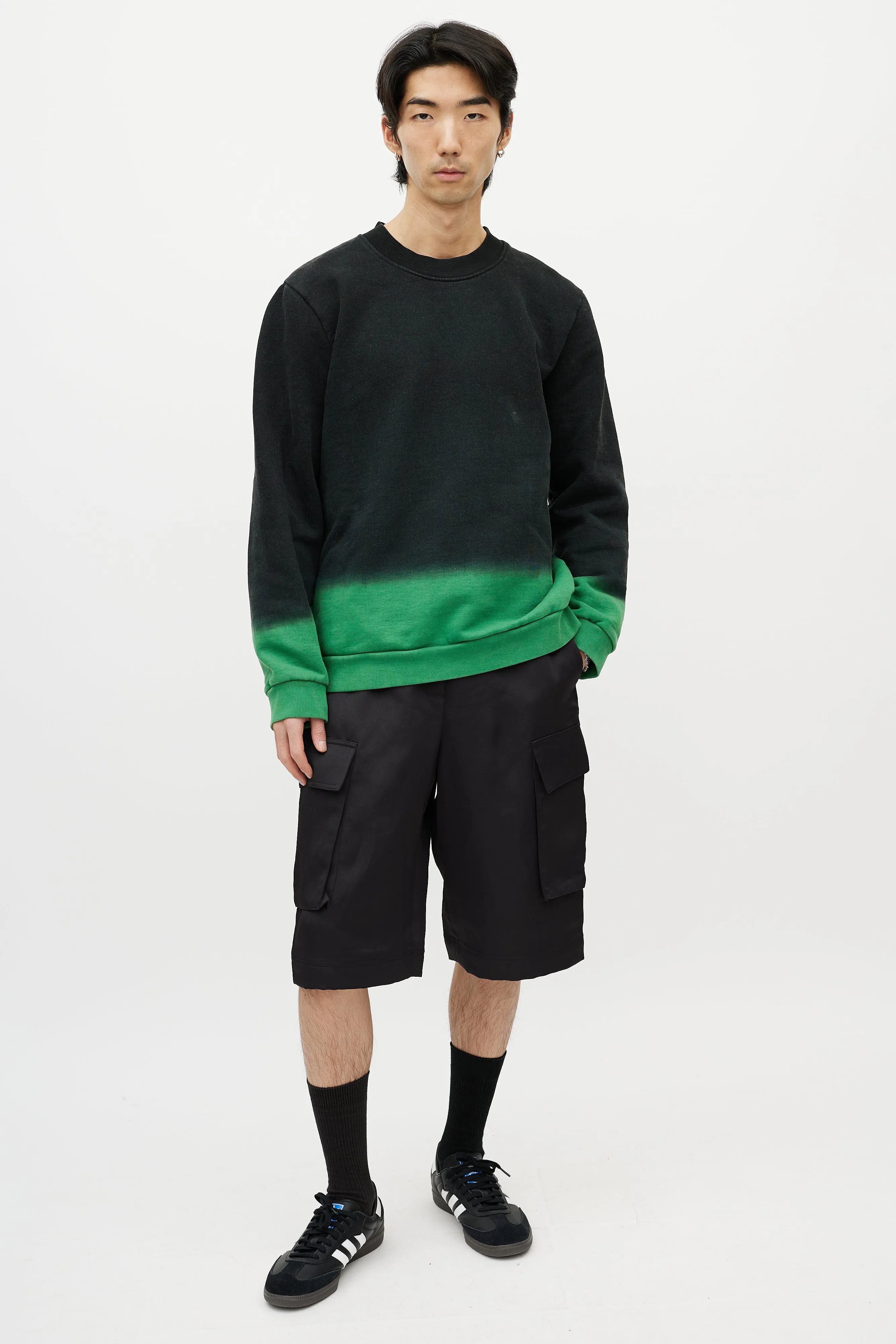Black & Green Gradient Sweatshirt