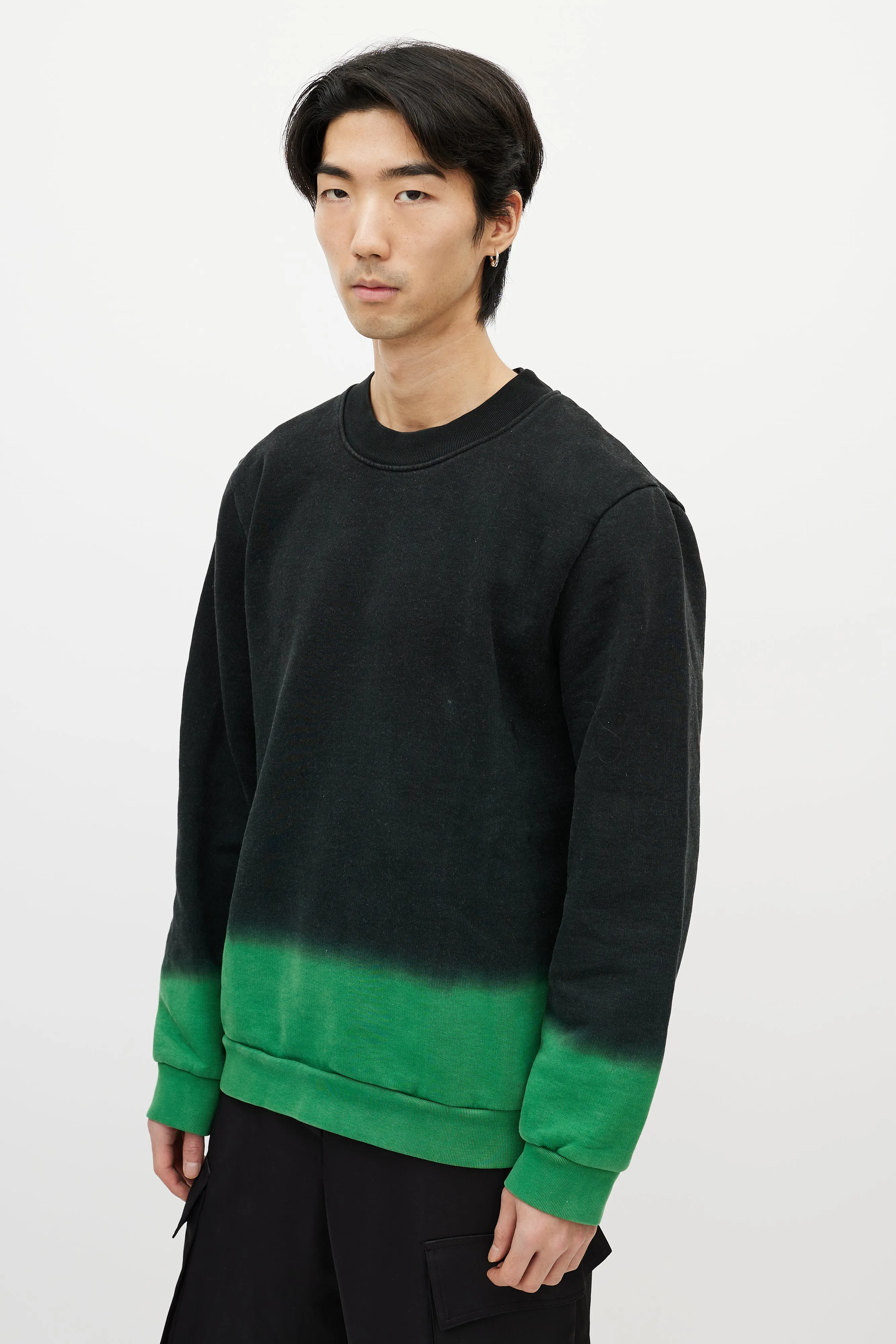 Black & Green Gradient Sweatshirt