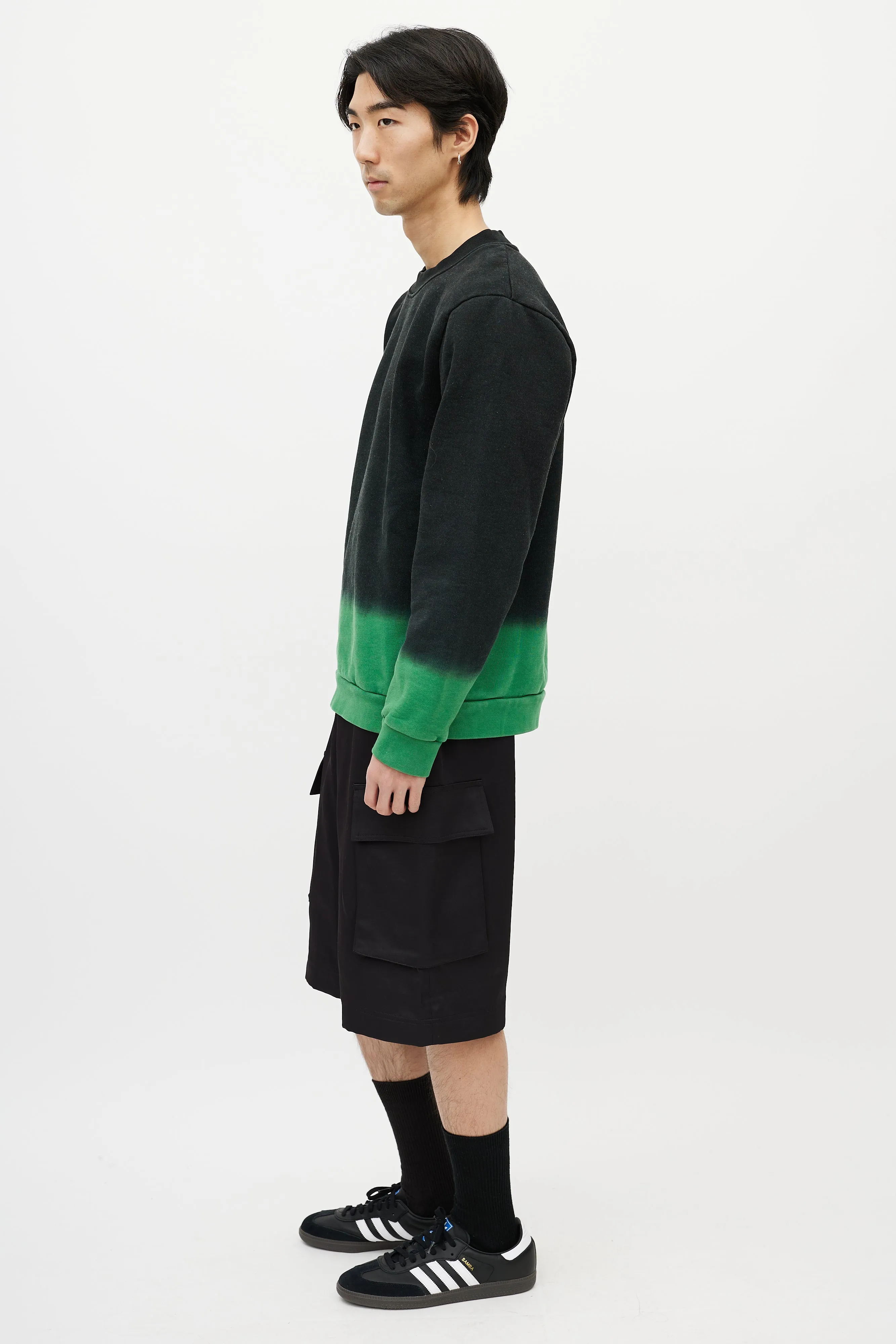 Black & Green Gradient Sweatshirt