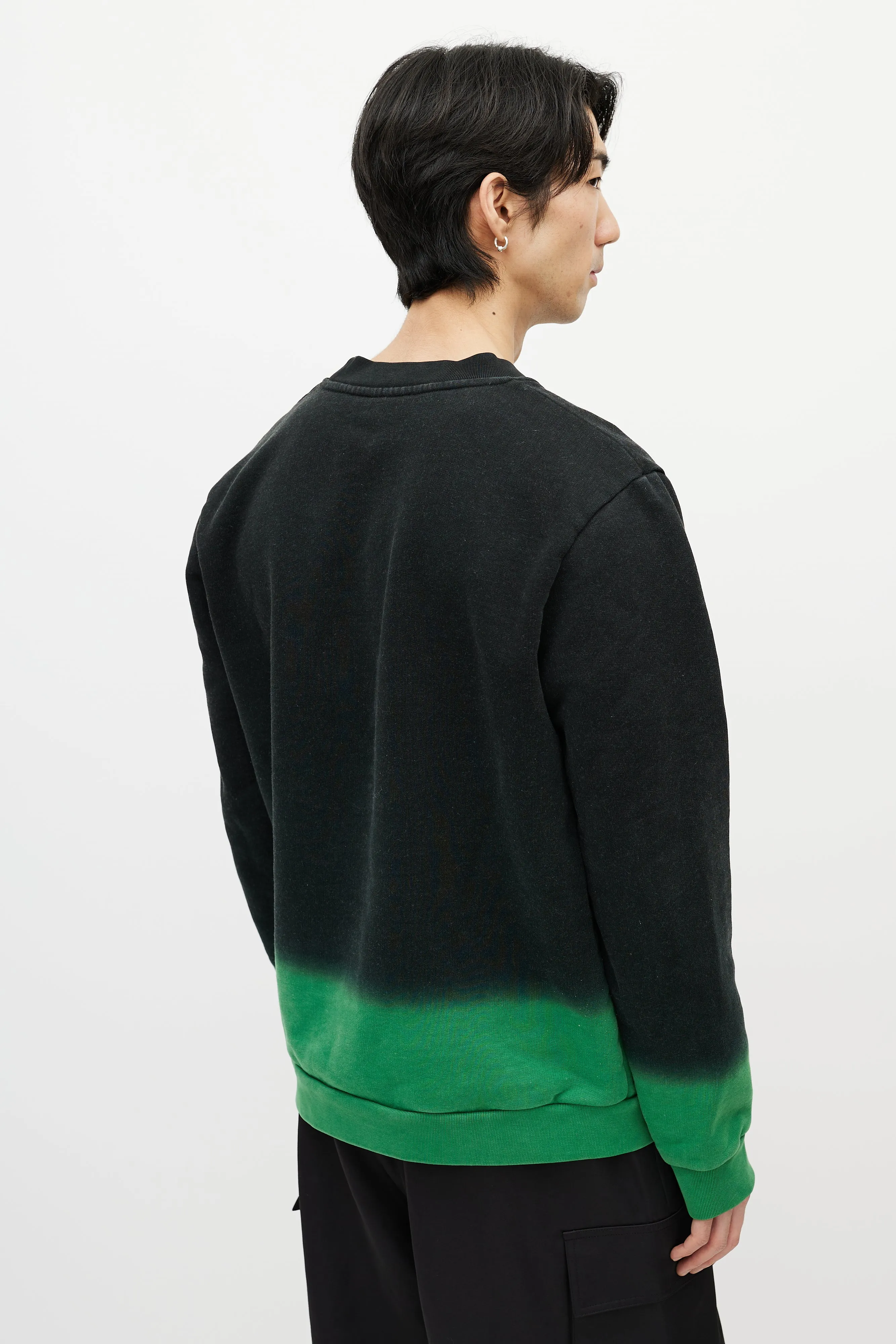 Black & Green Gradient Sweatshirt