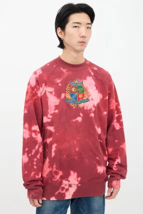Bleached Embroidered Crewneck