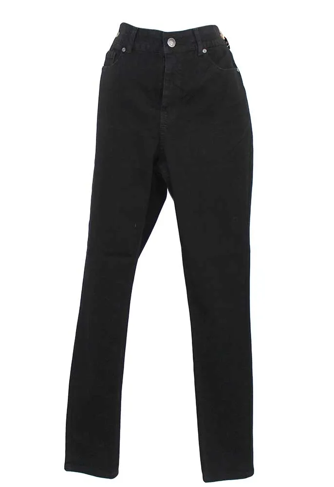 Blue Planet International V Effect Skinny Jean Black