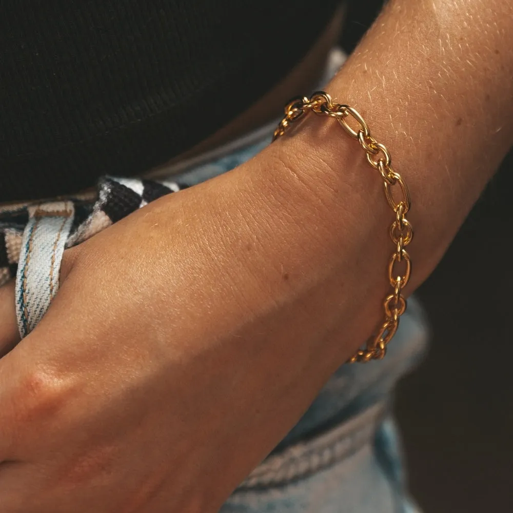 Chunky Chain Bracelet - Gold - SPG-4