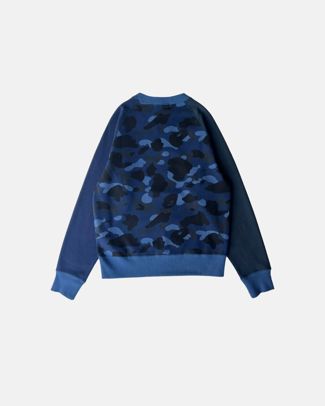 Color Camo College Crewneck Navy