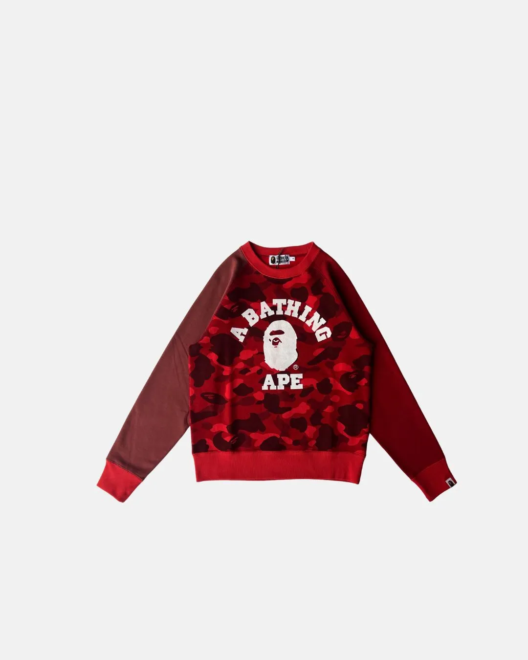 Color Camo College Crewneck Red