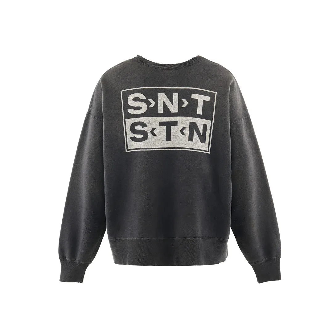 Crewneck Sweatshirt Saint Black