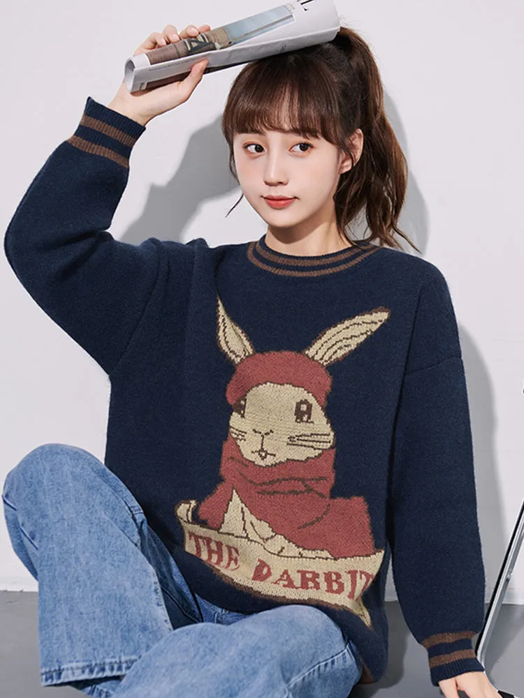 Cute Bunny Pullover Inner Sweater