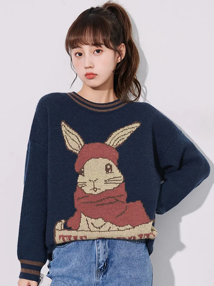 Cute Bunny Pullover Inner Sweater