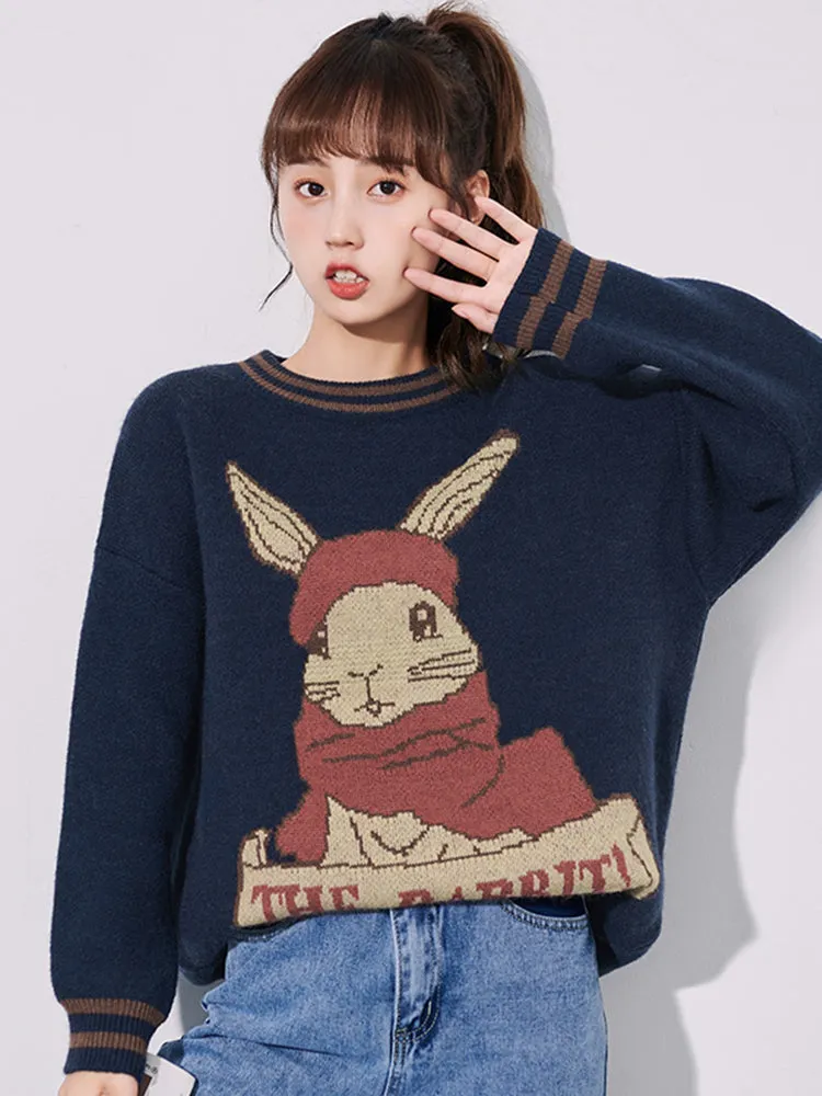 Cute Bunny Pullover Inner Sweater