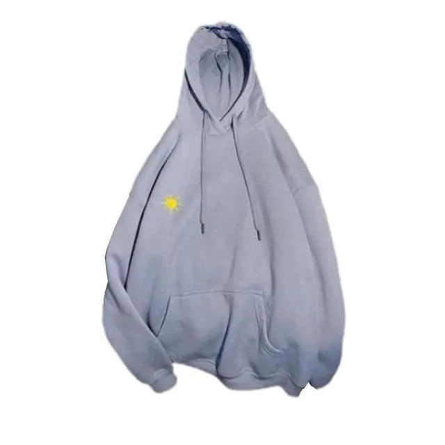 Cute couple hoodies sun moon