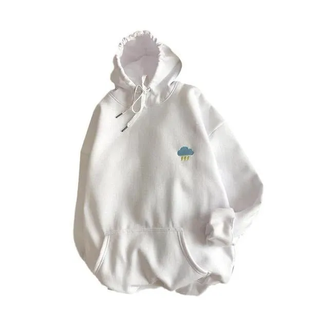 Cute couple hoodies sun moon