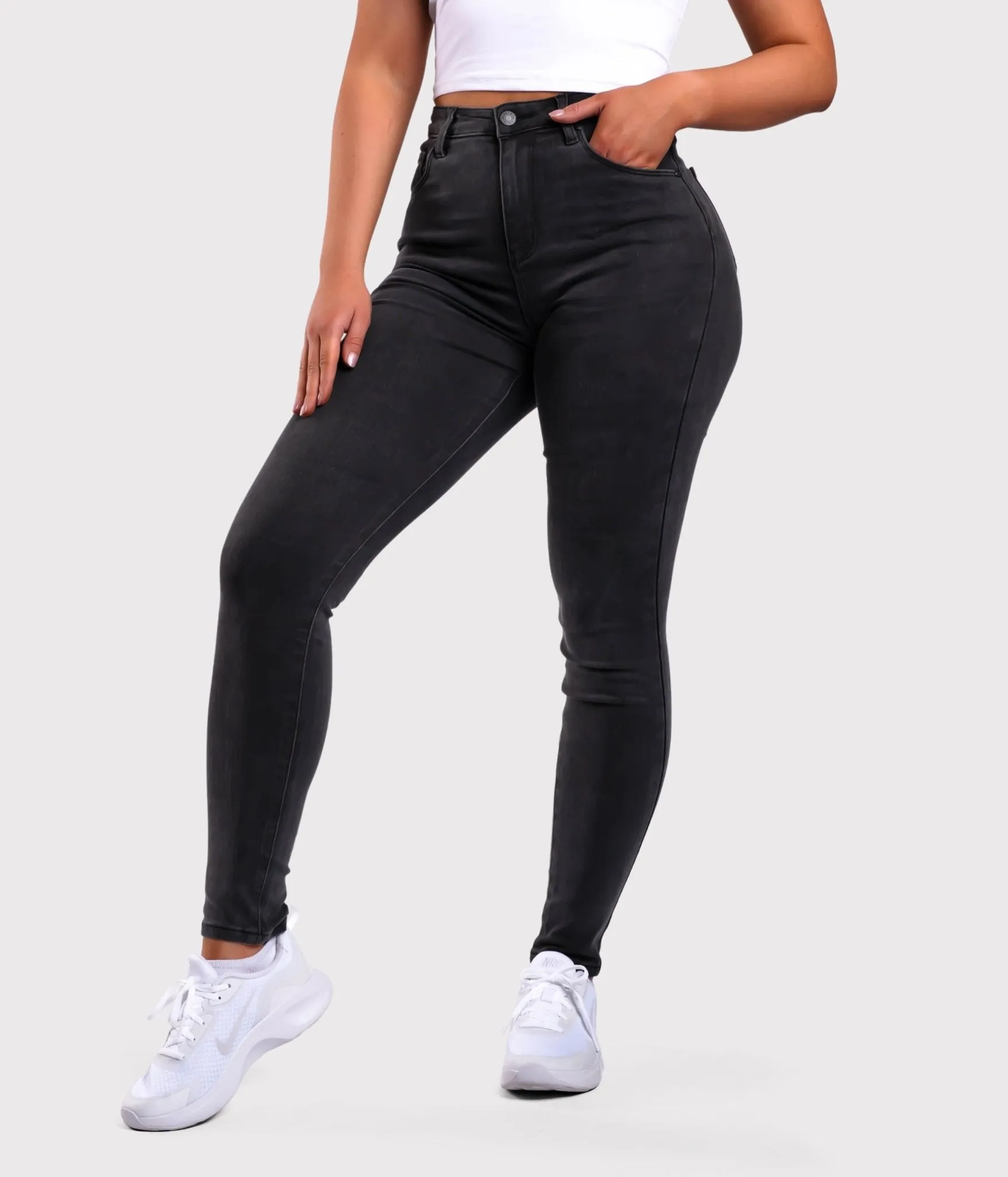 Dark Grey Skinny Jeans