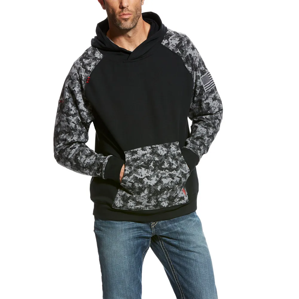 FR DURASTRETCH DIGIT PATRIOT HOODIE - 001-Black | Ariat 10023989