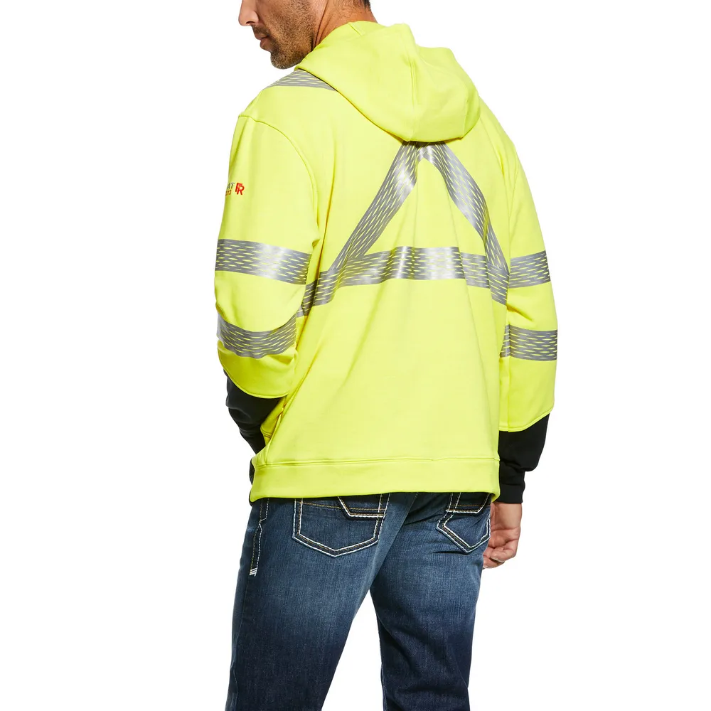 FR HI-VIS FULL ZIP HOODIE - 700-Yellow | Ariat 10027912
