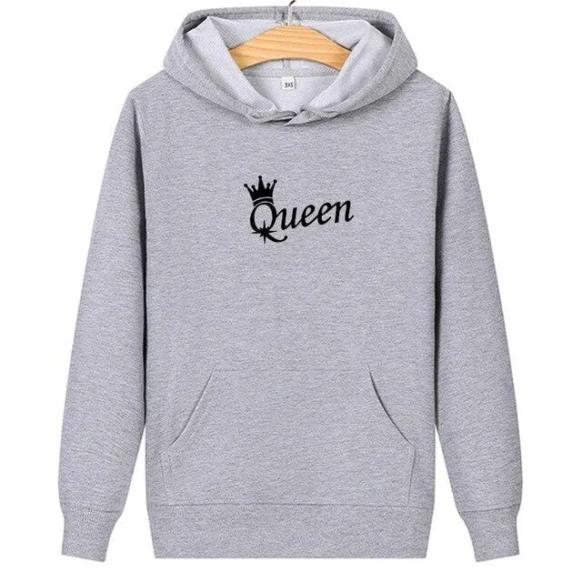 King and queen couple hoodies