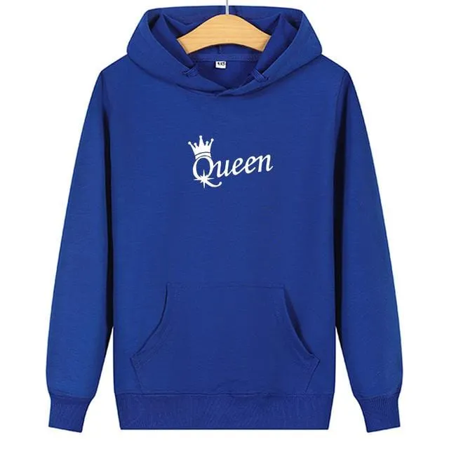 King and queen couple hoodies