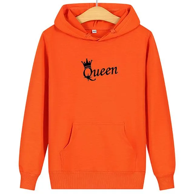 King and queen couple hoodies