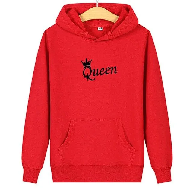 King and queen couple hoodies
