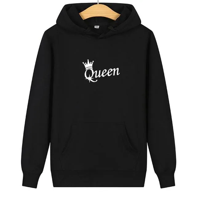 King and queen couple hoodies