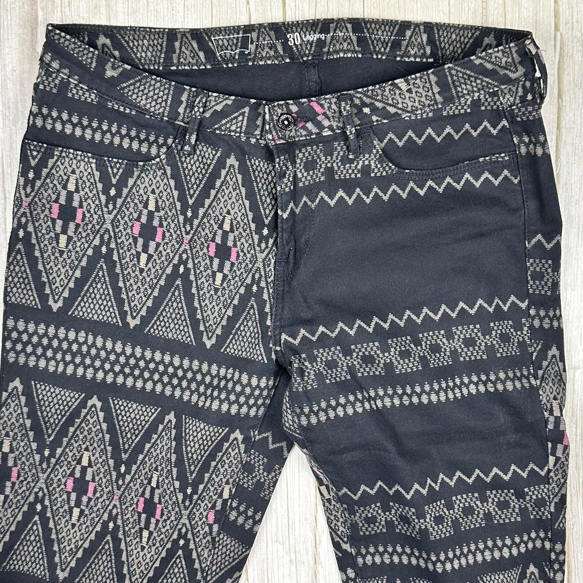 Levis 'Legging' Skinny Aztec Print jeans -Size 30