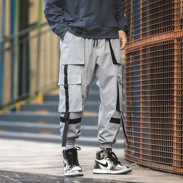 Men's Harem Pants Multi-Pocket Jogger Streetwear Cargo Pants Male 2021 New Fashion Sweatpants Man High Quality Trousers