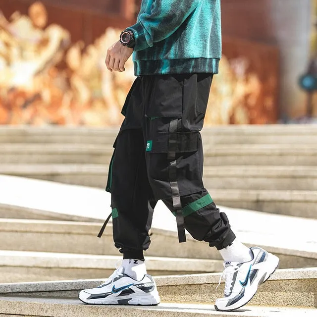 Men's Harem Pants Multi-Pocket Jogger Streetwear Cargo Pants Male 2021 New Fashion Sweatpants Man High Quality Trousers