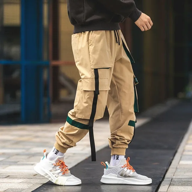 Men's Harem Pants Multi-Pocket Jogger Streetwear Cargo Pants Male 2021 New Fashion Sweatpants Man High Quality Trousers