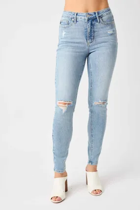 Mid Rise Tummy Control Destroy Skinny LT