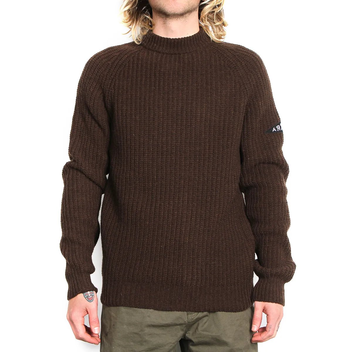 Mirrored Flag Logo Knitted Pullover