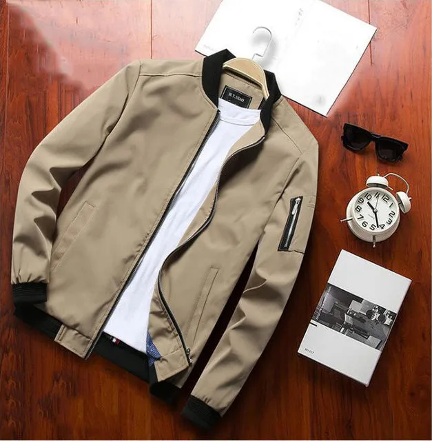 Mountainskin 2019 Mens Jackets Spring Autumn Casual Coats Bomber Jacket Slim Fashion Male Outwear Mens Brand Clothing 6XL SA585