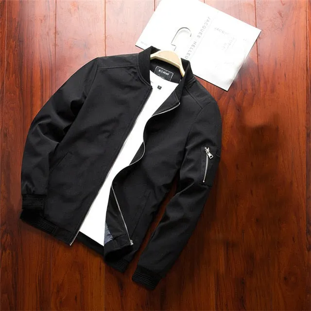 Mountainskin 2019 Mens Jackets Spring Autumn Casual Coats Bomber Jacket Slim Fashion Male Outwear Mens Brand Clothing 6XL SA585
