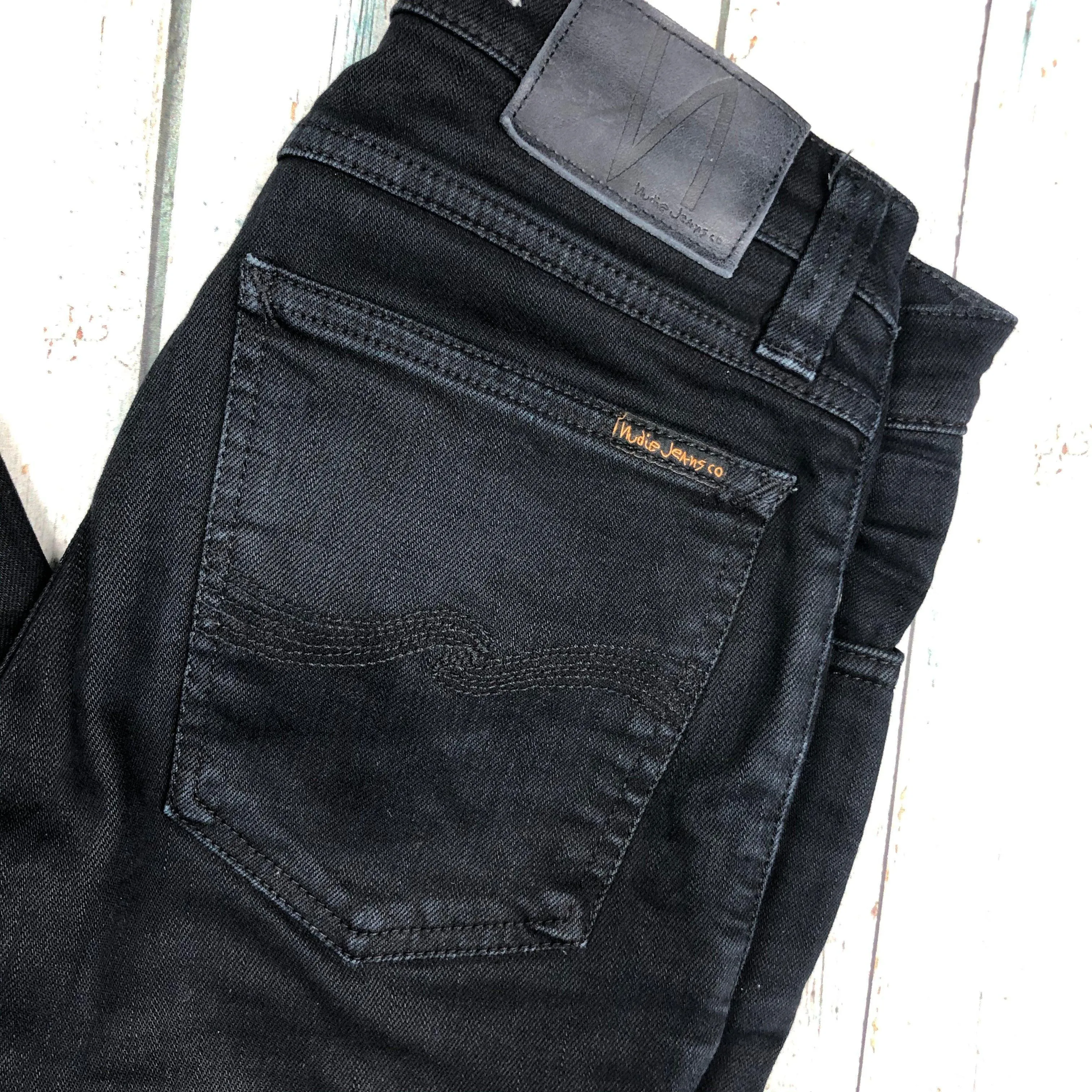 Nudie Jeans Co. 'Tight Long John'  Black Jeans- Size 25/32