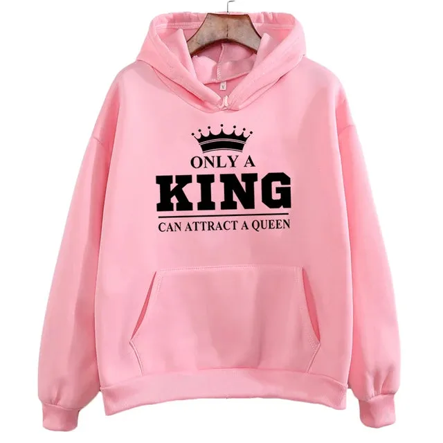 Only a King can Attract a Queen Hoodie