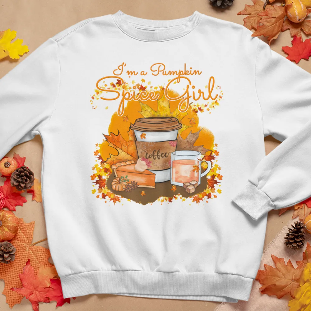 Pumkin Spice Girl sweatshirt / Hoodie, Fall Sweatshirt