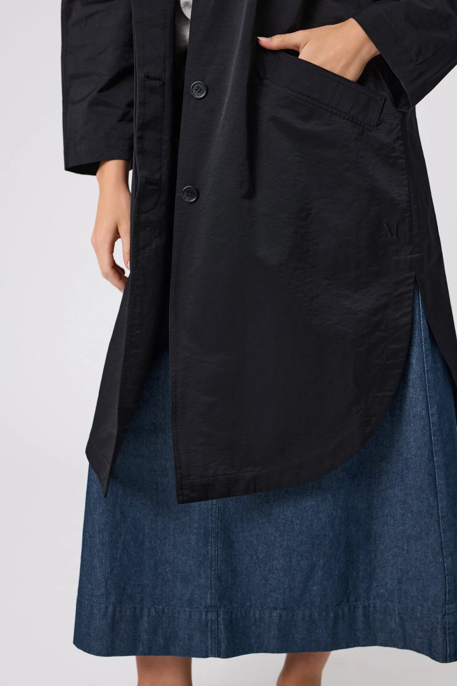 Season Trench Coat - Black