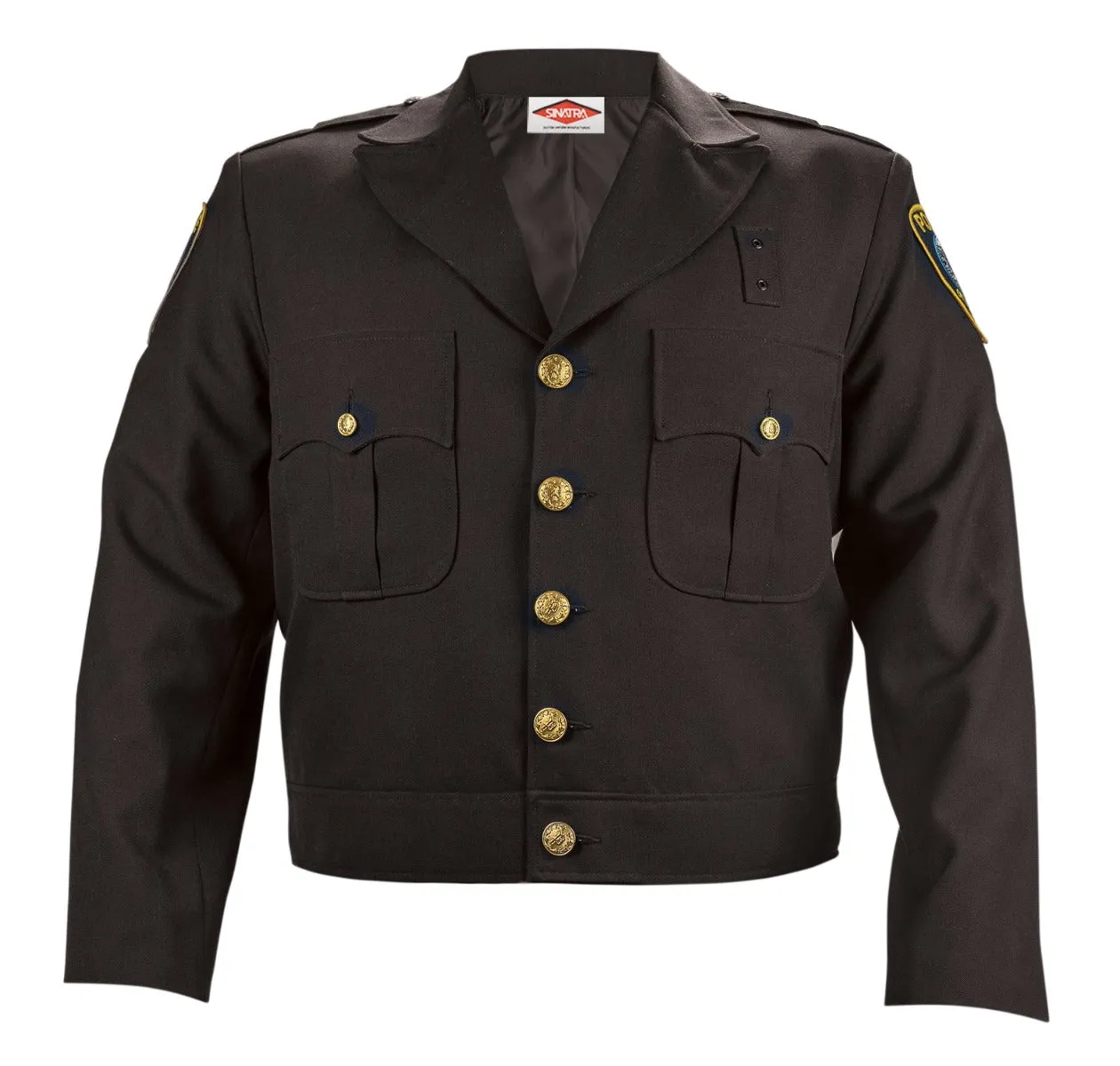 Sinatra Removable Button Front Ike Jacket