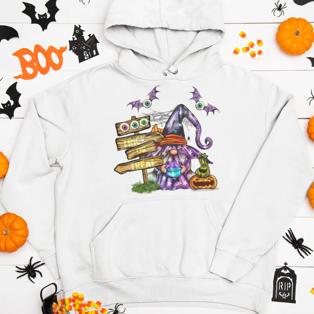 Trick or Treat Gnome sweatshirt / Hoodie, Fall Sweatshirt